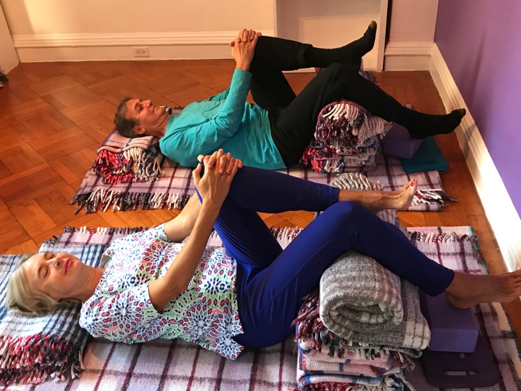 Relaxing the muscles around the Tailbone